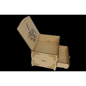 Porta joia em MDF personalizado, caixa com tampa e... - Artesanato e Personalizados