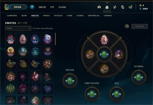 Conta platina 1 Upada a mão DROPADA DO MASTER, +27/30 -10 - League of Legends LOL