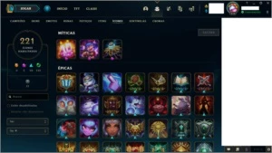 Conta LoL Level 276 / 321 Skins / Platina 4 - League of Legends