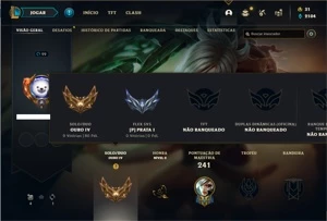 Conta ouro 4 com 81 Champs e 16 Skins + 5 Fragmentos - League of Legends LOL