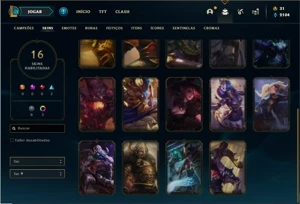 Conta ouro 4 com 81 Champs e 16 Skins + 5 Fragmentos - League of Legends LOL