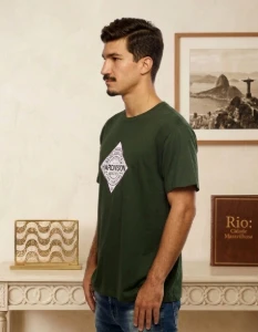 Camiseta Verde Spice - Tamanho P - Artesanato e Personalizados