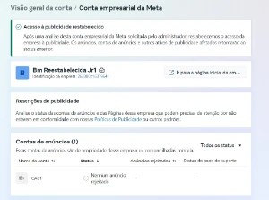 Bm facebook reestabelecida