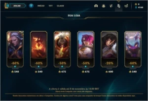 Conta prata 1 com 2 skins e 26 champs - League of Legends LOL