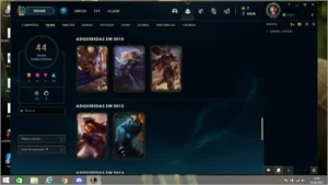 CONTA LEAGUE OF LEGENDS / ALL CHAMPS - 44 SKINS - PLAT 4 LOL