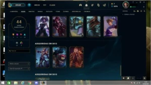CONTA LEAGUE OF LEGENDS / ALL CHAMPS - 44 SKINS - PLAT 4 LOL