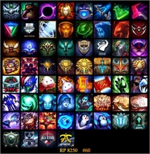 Conta Diamante 5  todos os herois 122 skins - League of Legends LOL