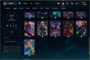 Conta prata 3 MAIN KATARINA com 27 skins e 30 champs - League of Legends LOL