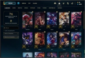 Conta prata 3 MAIN KATARINA com 27 skins e 30 champs - League of Legends LOL