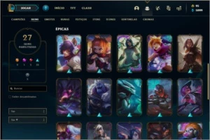 Conta prata 3 MAIN KATARINA com 27 skins e 30 champs - League of Legends LOL