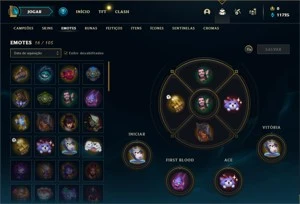 Conta Platina 4 com 30 Champs e 3 Skins - League of Legends LOL