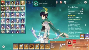 ACC AR57 - C/ 7 Chars - 5⭐/ 7 Armas - 5⭐/ VENTI+AMOS/ - Genshin Impact