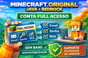 Minecraft Full Acesso + Capa (Garantia Eterna E Sem Risco )