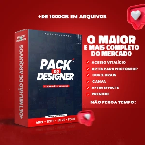 Pack do designer 5.0 + brindes de drive + 5 tb arquivos - Serviços Digitais