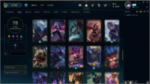 Conta lol com várias skins - League of Legends