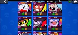 Conta Brawl Stars com todos os personagens