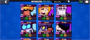 Conta Brawl Stars com todos os personagens