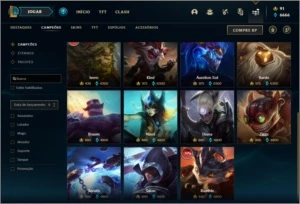 Conta bronze 2 com 136 champs e 82 skins - League of Legends LOL