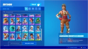 CONTA FORTNITE 46 SKINS + PASSE ATUAL