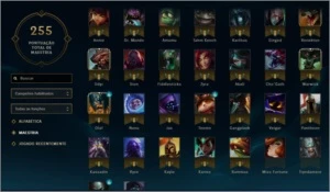 CONTA OURO 5 86 CHAMPIONS 39 SKINS!!! - League of Legends LOL