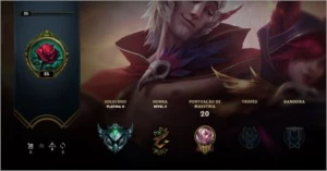 Conta Platina 2 - 70% win rate ganhando 26-30 pontos - League of Legends LOL