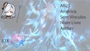 AR25 - Shenhe + Calamidades + 83 T I R O S!!!!!! - Genshin Impact