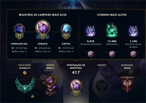 2 contas League of Legends LOL
