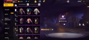 Conta antigassa de free fire com camisa de rank antigas