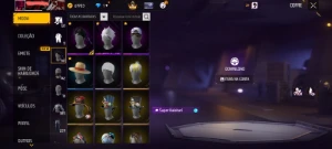 Conta antigassa de free fire com camisa de rank antigas