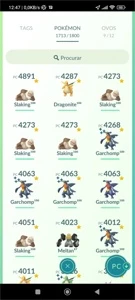 CONTA POKEMON GO NV 47 - Pokémon