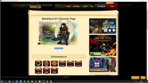 Vendo  level 100 com AQW 9 anos + 8k ac's e 1 ano de member - Adventure Quest World