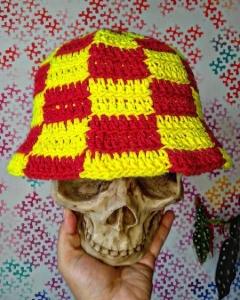 Bucket quadriculado ferrari - Artesanato e Personalizados