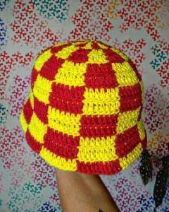 Bucket quadriculado ferrari - Artesanato e Personalizados
