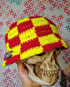 Bucket quadriculado ferrari - Artesanato e Personalizados