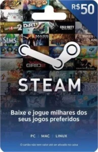 STEAM GIFT CARD, 50R$