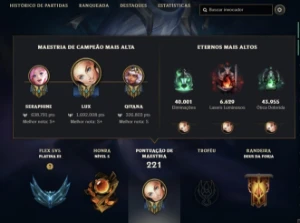 Conta Lol + 158 Skins E 1 Milhão E 600 Mil De Maestria! - League of Legends