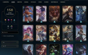 Conta Lol + 158 Skins E 1 Milhão E 600 Mil De Maestria! - League of Legends