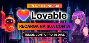 Lovable- Recarga De Créditos Na Sua Conta - Conta Pro Mensal - Assinaturas e Premium