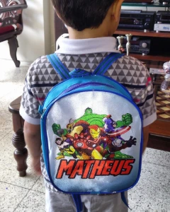 Mochila Vingadores Personalizada - Artesanato e Personalizados