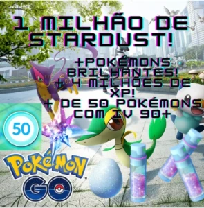 1 Milhão de Stardust - Pokémon GO - Pokemon GO