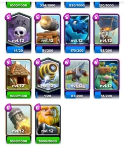 Conta top Clash Royale +de 3 anos de uso