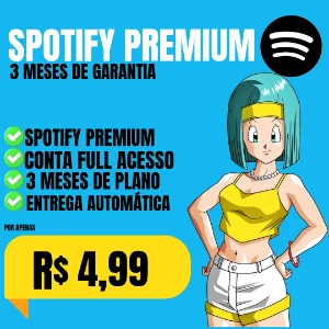 Spotify + 3 Meses + Entrega Full - Assinaturas e Premium