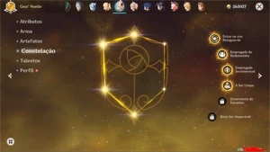 Conta genshin impact AR 52 Xiao, Zhong li, Eula , Mona, jean