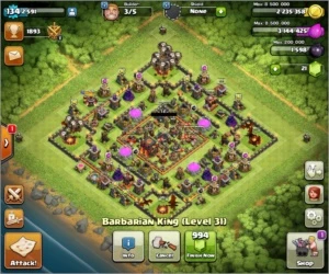 Clash Of Clans CV 9.5 BARATO muros semi full 11