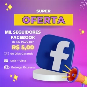Seguidores Facebook - Redes Sociais