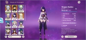 ✨CONTA GENSHIN IMPACT AR33 SHOGUN,ZHONGLI E GANYU✨