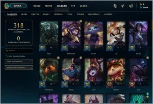 Conta de LoL plat2 ex diamond1, 97 skins main sup - League of Legends
