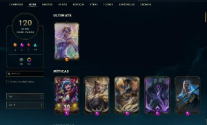 Conta Lol Diamante 1 Todos Champs 120 Skins Borda De Mestre - League of Legends