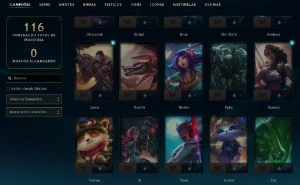 Prata 4 com 70 Champs e 34 Skins ( TOP / JG ) - League of Legends LOL