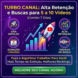 Visualizações Alta Retenção para Até 10 Vídeos Youtube - Redes Sociais